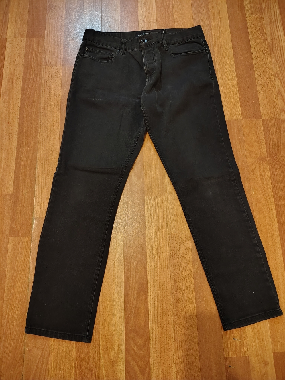 RUDE Men's Black Skinny Jeans 32x30 (measures 32x29) Goth Punk Emo Skater